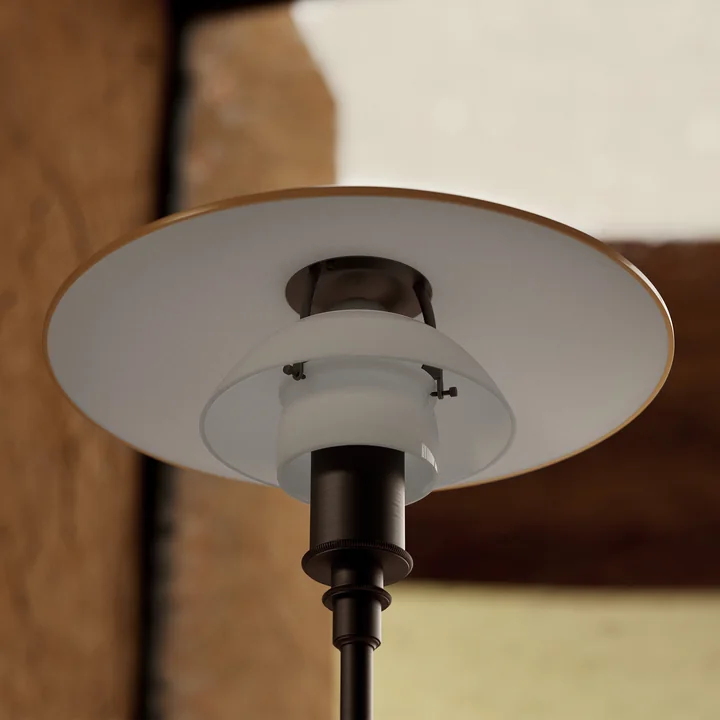 Louis Poulsen - PH 3½-2½ Stehleuchte Centenary Edition, bernstein / opalweiß