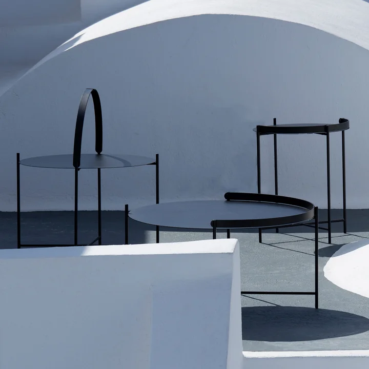 HOUE - EDGE Beistelltische, schwarz