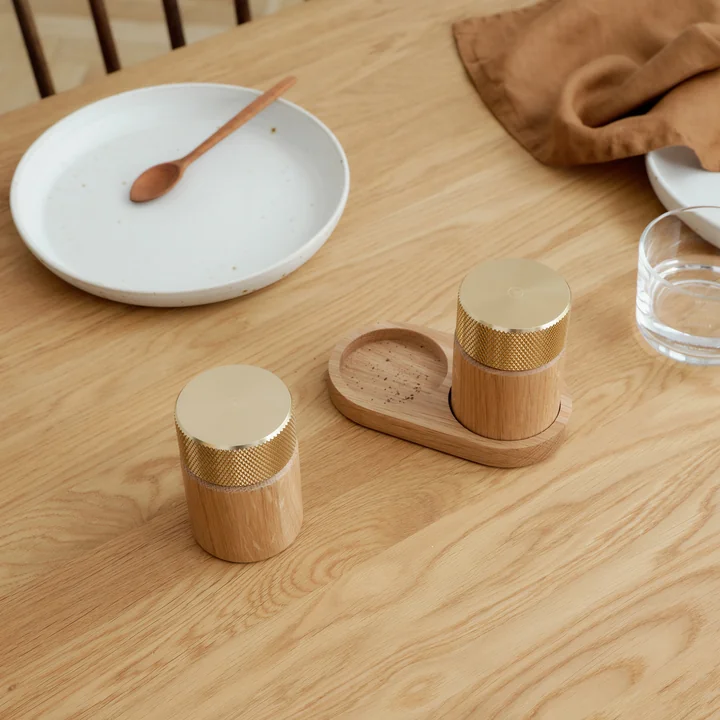 Gejst - Sina Salz- und Pfeffermühle Oak/Brass