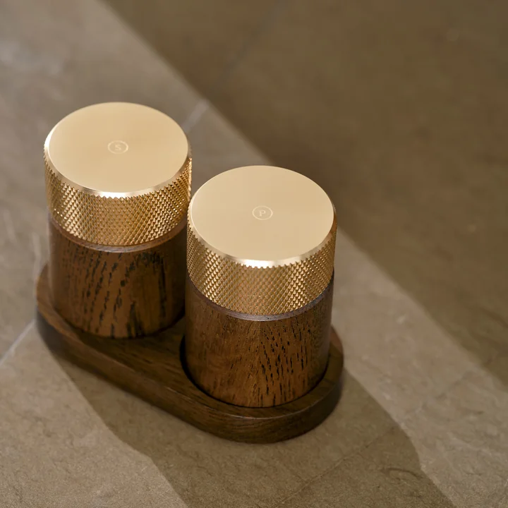 Gejst - Sina Salz- und Pfeffermühle Dark Oak/Brass