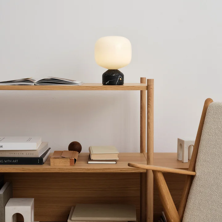 Gejst - MEEMO portable Tischleuchte Black Marble