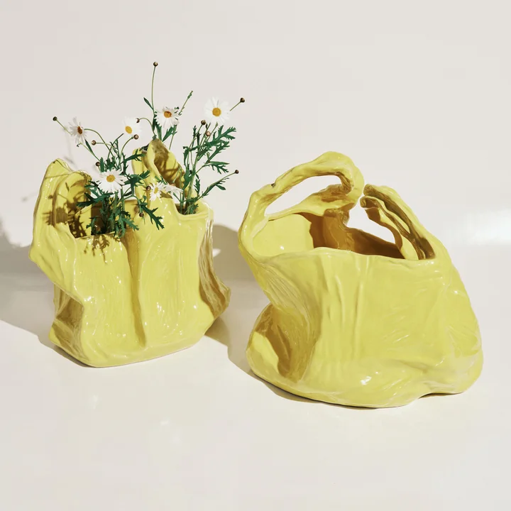 Serax - Gala Vase, S und L, gelb