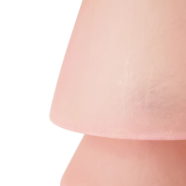 HKliving - Glassfiber Tischleuchte, H 28 cm, pink