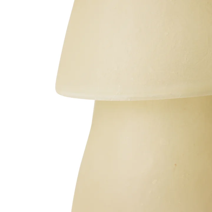 HKliving - Glassfiber Tischleuchte, H 35 cm, off white