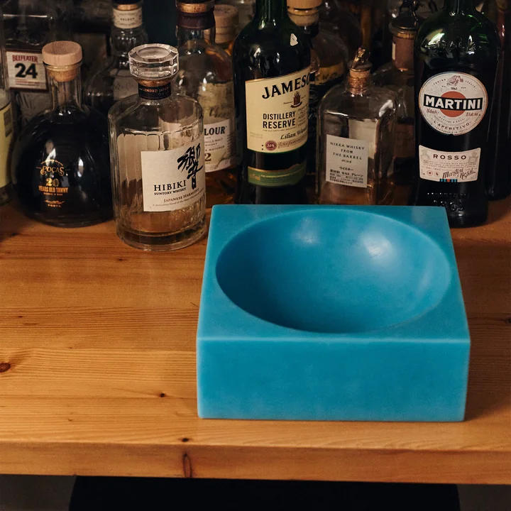 HKliving - Pop cube, large, blau