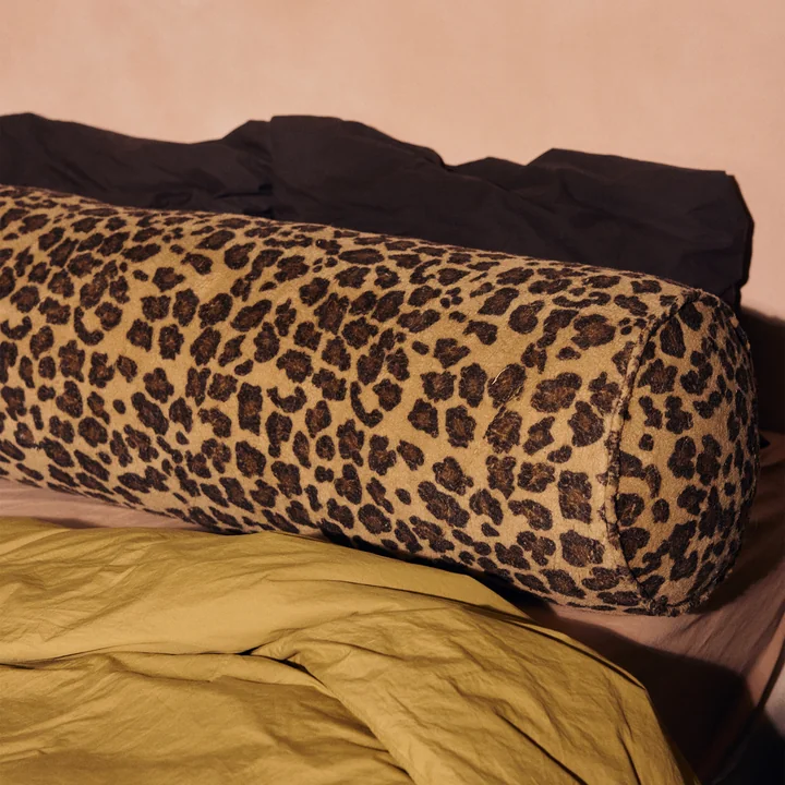 HKliving - Rollenkissen, Ø 30 x 150 cm, panther