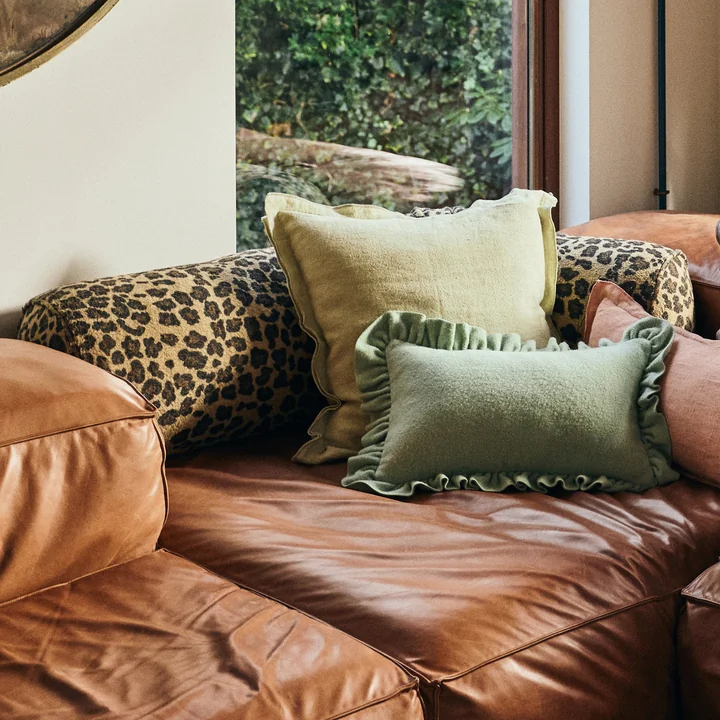 HKliving - Rollenkissen, Ø 30 x 150 cm, panther