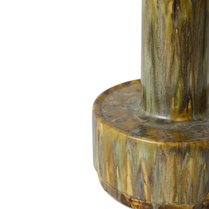 HKliving - Tischleuchtenfuß aus Keramik, reactive green