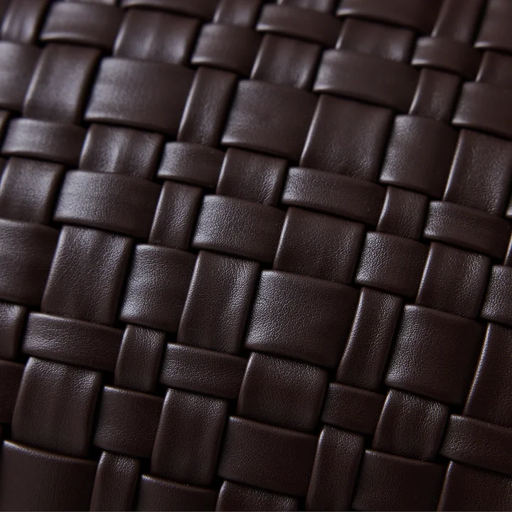 HKliving - Woven Kissen, 50 x 30 cm, chocolate brown