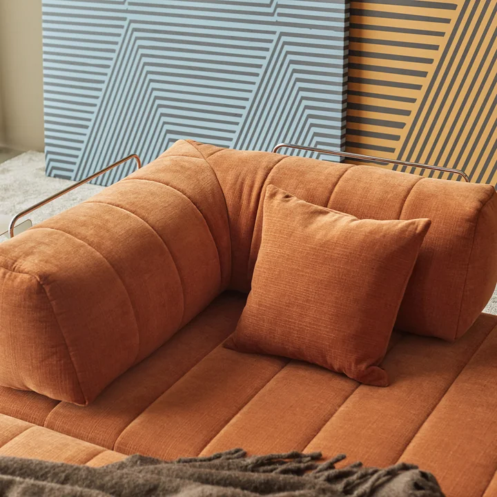 Innovation Living - Cozypad Schlafsofa, rust-orange-Stoff-412-Esina