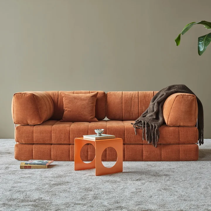 Innovation Living - Cozypad Schlafsofa, rust-orange-Stoff-412-Esina