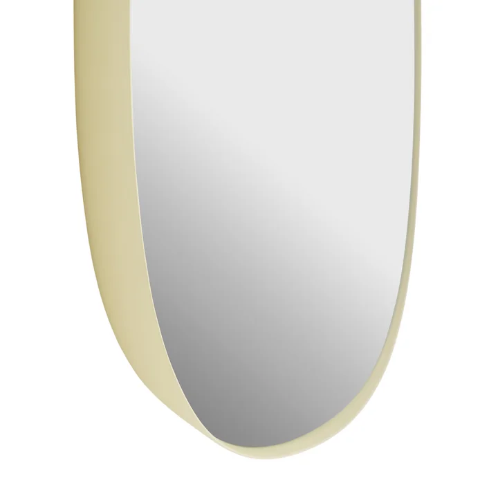 Muuto - Framed Mirror, hellgelb / Klarglas