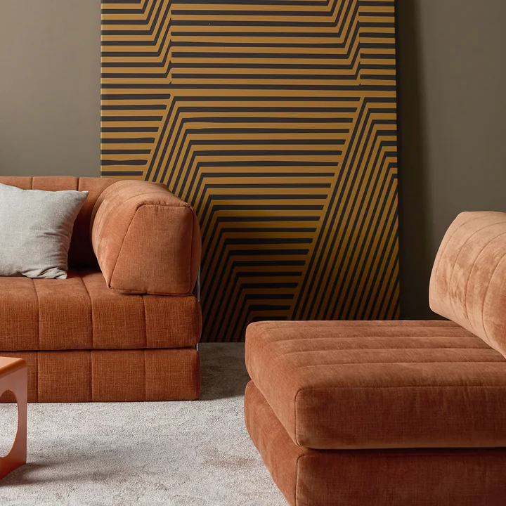 Innovation Living - Cozypad Sessel, rust orange (Stoff 412 Esina)