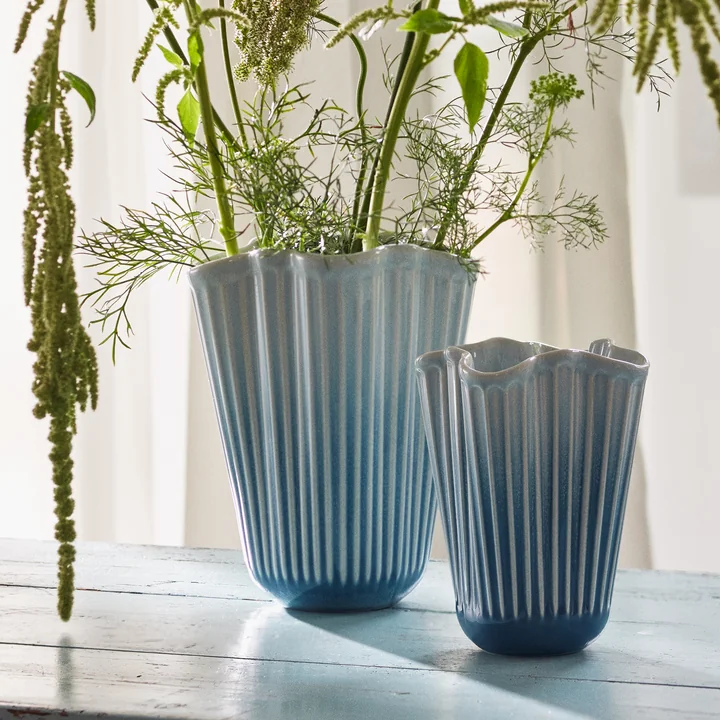 Kähler Design - Hammershøi Unfold Vasen, blau