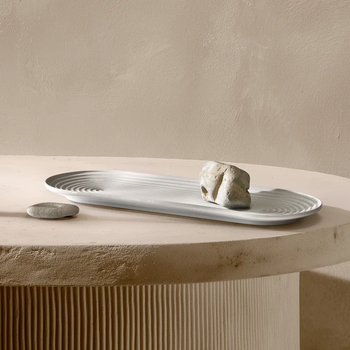 Lyngby Porcelæn - Lyngby Tura Servierschale oval, 48 x 20 cm