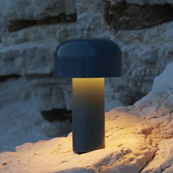 Flos - Bellhop Akku-Tischleuchte (LED), graublau