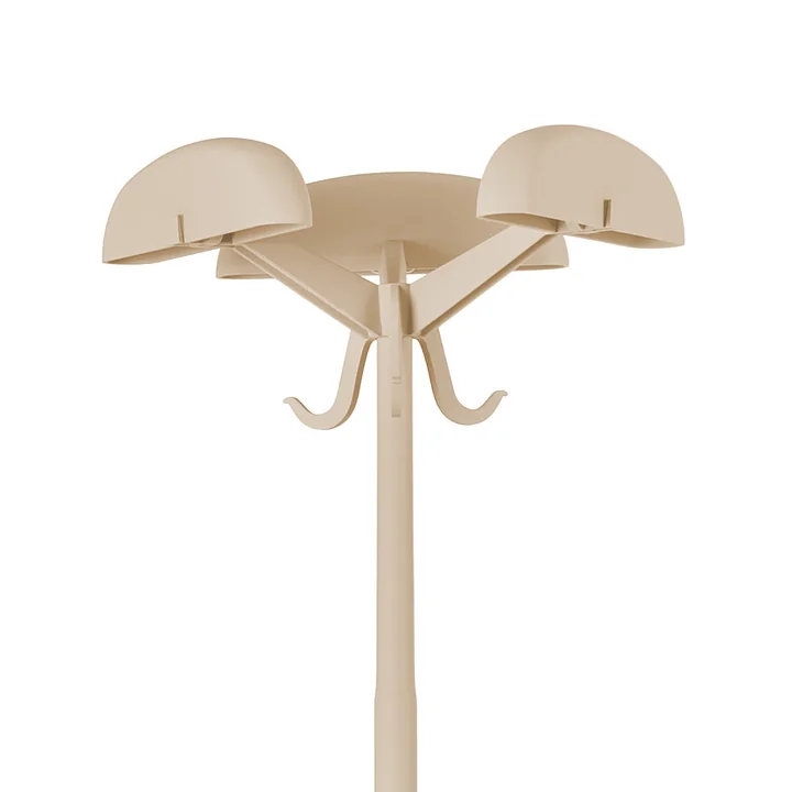 Kartell - Alta Tensione Garderobenständer, mat dove grey