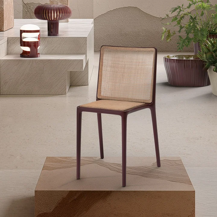 Kartell - Belvedere Vienna Stuhl, burgundy