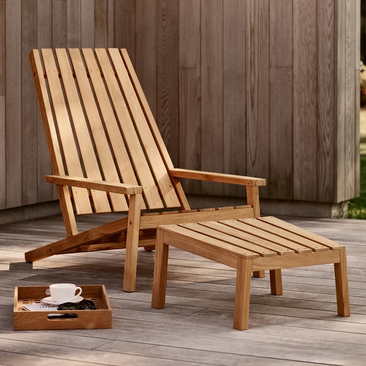 Fritz Hansen - Skagerak Between Lines Deck Chair und Stool