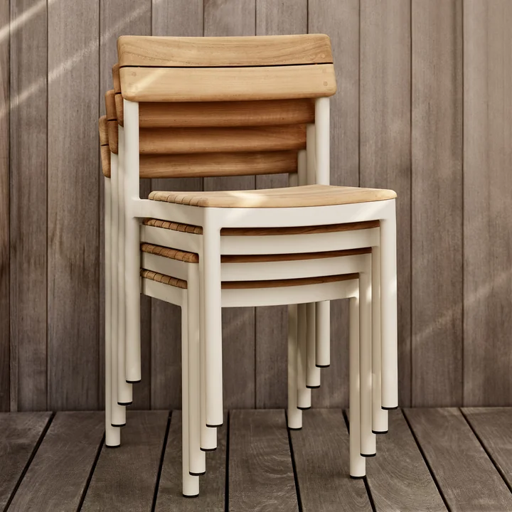 Fritz Hansen - Skagerak Pelagus Stuhl, Teak / elfenbein