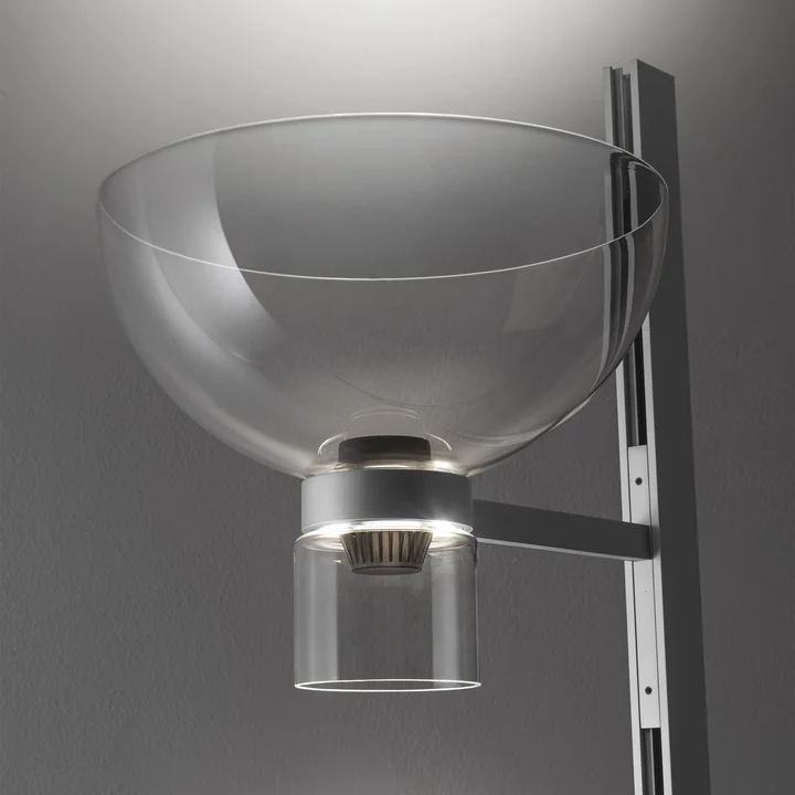 Flos - Nocturne Stehleuchte F1 Schale, silber