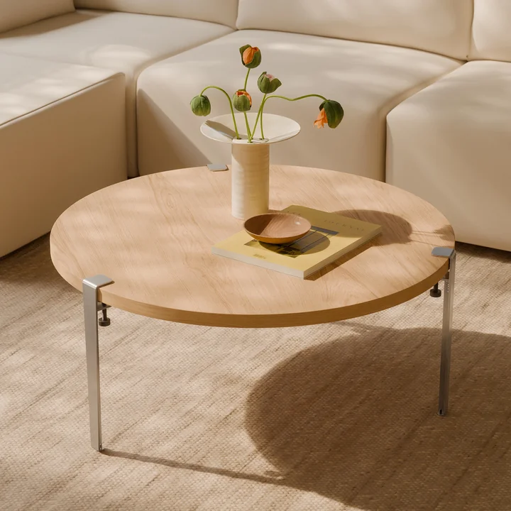 TipToe - Couchtisch- und Bankbein H 43 cm, CORE, Edelstahl