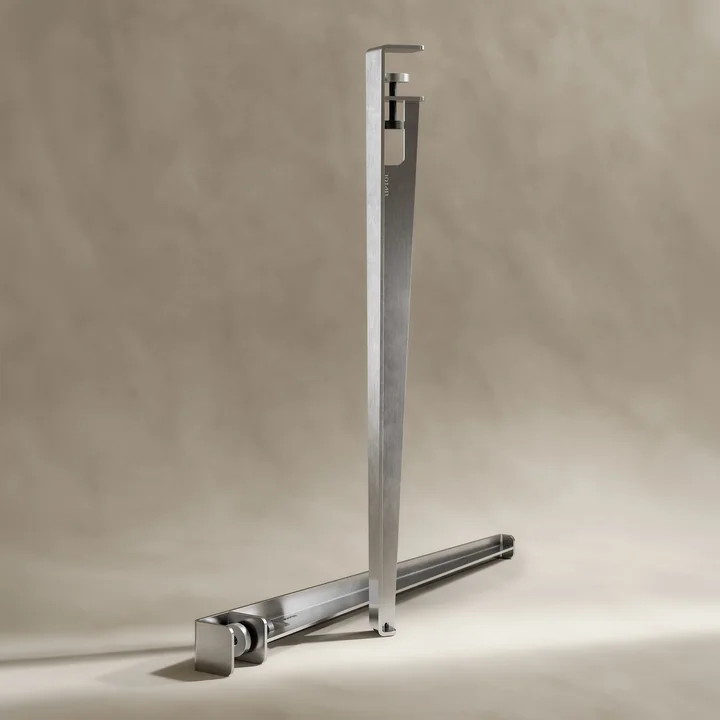 TipToe - Tisch- und Schreibtischbein H 75 cm, CORE,  Edelstahl