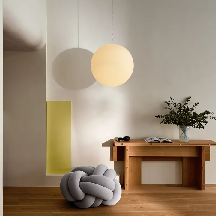 Design House Stockholm - Luna Pendelleuchte XL Ø 60 cm, weiß