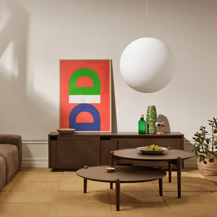 Design House Stockholm - Luna Pendelleuchte XL Ø 60 cm, weiß