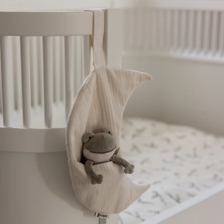 Sebra - Bett-Tasche, Mond, creamy white