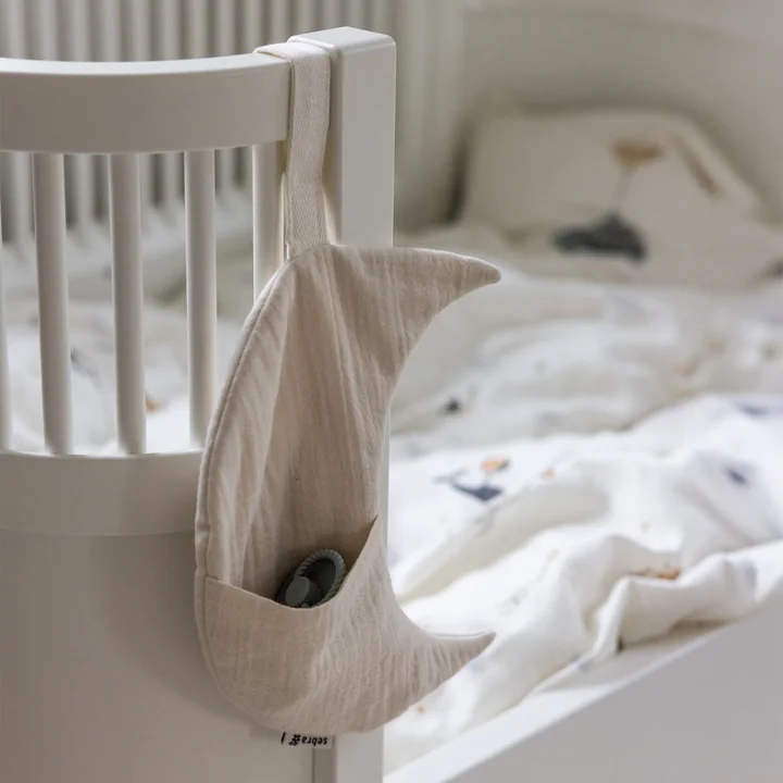 Sebra - Bett-Tasche, Mond, creamy white