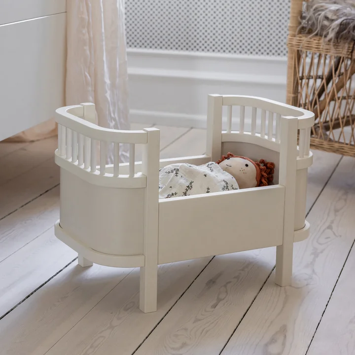 Sebra - Puppenbett und Matratze, weiß
