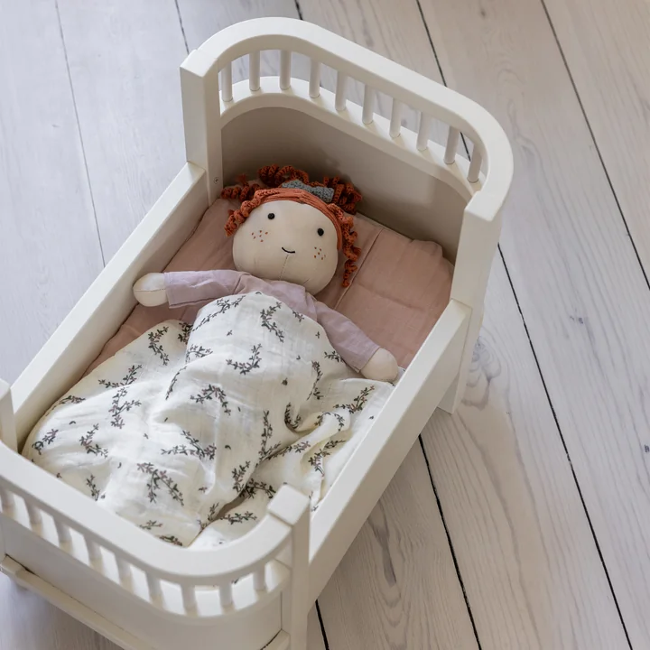 Sebra - Puppenbett und Matratze, weiß