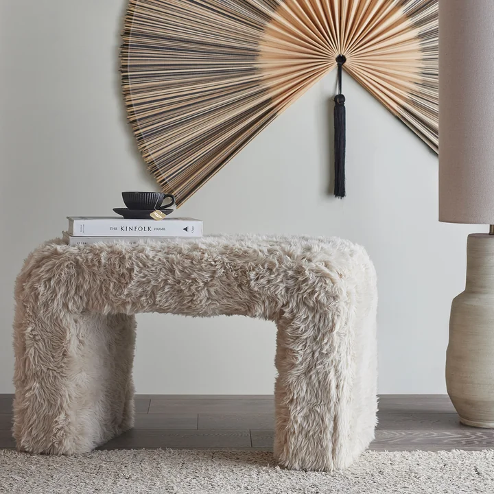 Bloomingville - Bobbie Hocker, Fluffy, beige