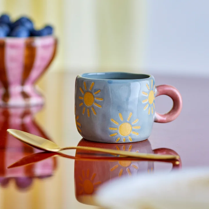 Bloomingville - Nini Tasse, Sonne, blau