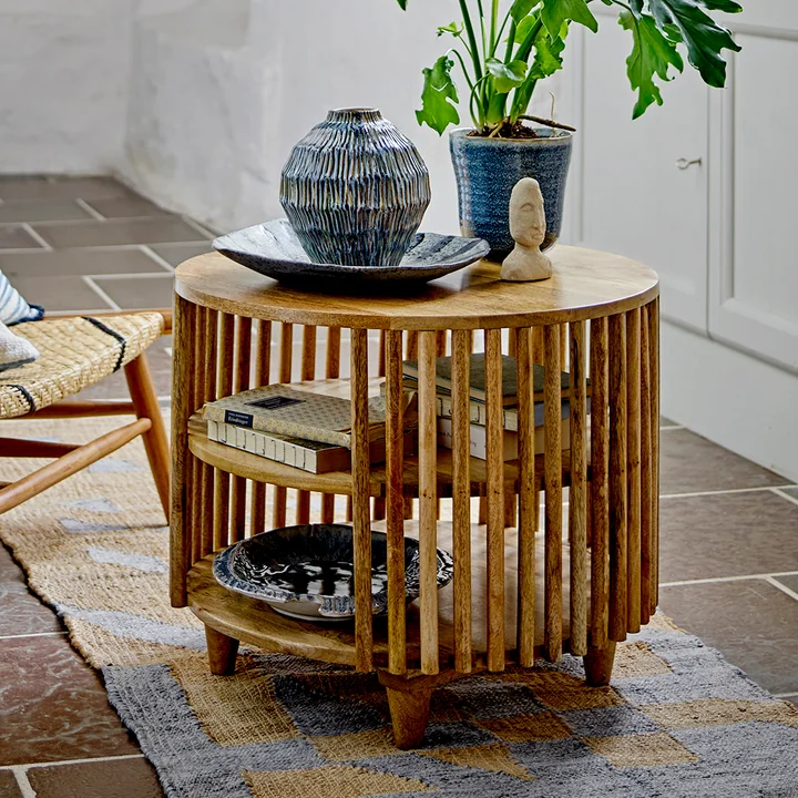 Bloomingville - Sali Couchtisch, Ø 60 cm, mango