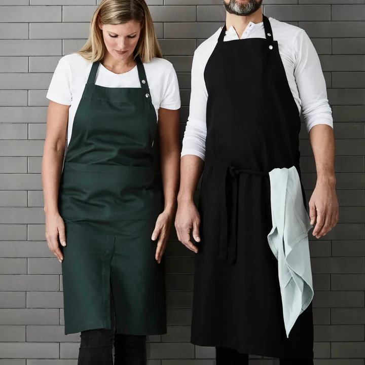 The Organic Company - Schürze mit Tasche, dunkelgrün