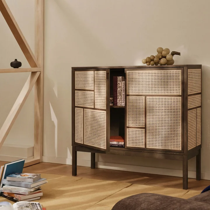 Design House Stockholm - Air Sideboard mit Beinen, Eiche dunkel