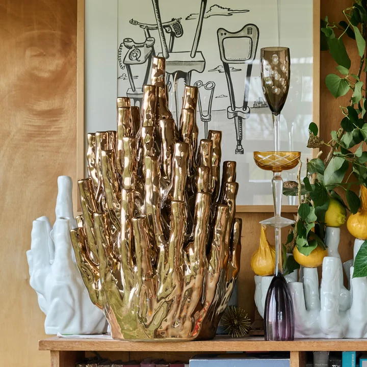 POLSPOTTEN - Coral Vase 50 Tulips, gold