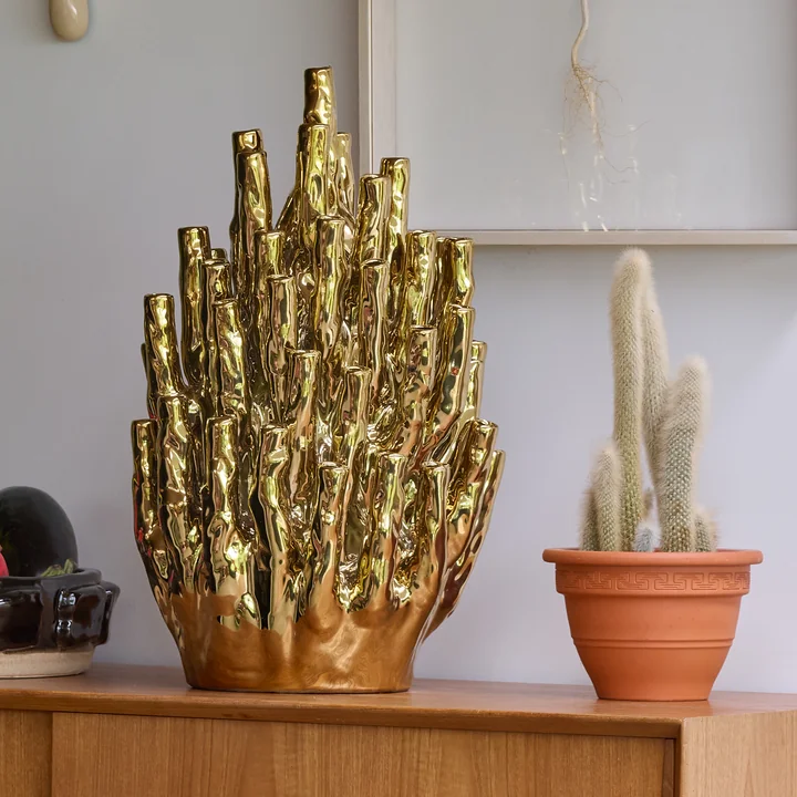 POLSPOTTEN - Coral Vase 50 Tulips, gold