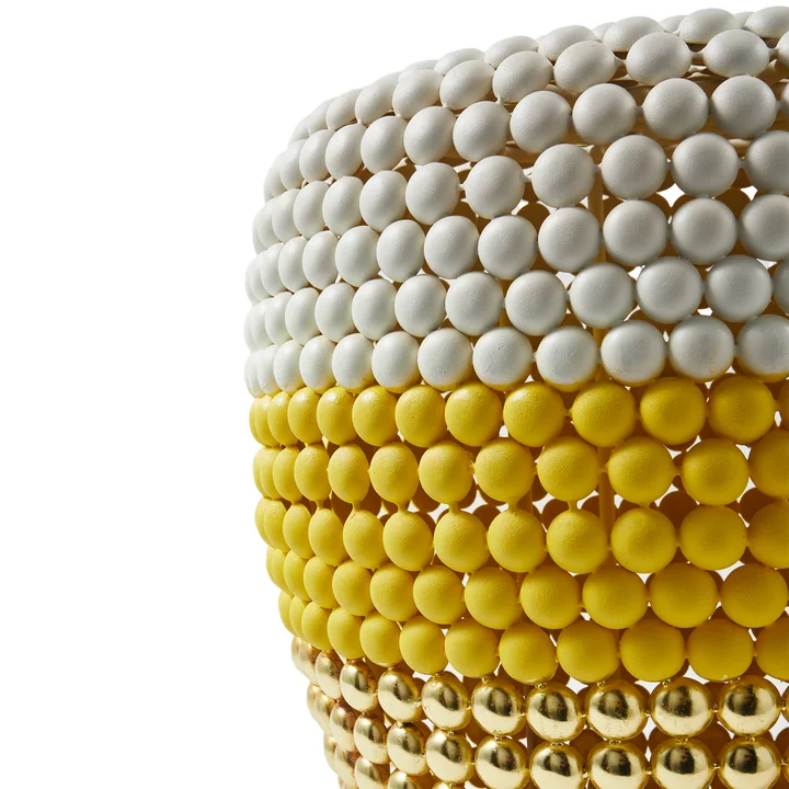 POLSPOTTEN - Dot Hocker, gestreift, weiß