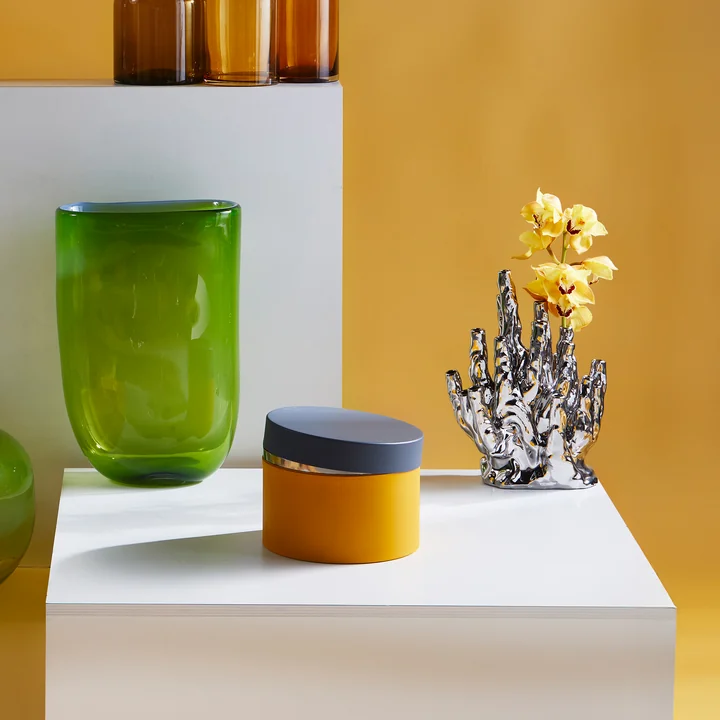 POLSPOTTEN - Round Metal Caps And Jars Vorratsdose, mehrfarbig