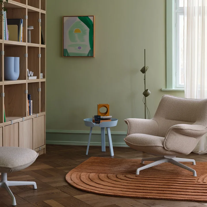 Muuto - Around Beistelltisch, Ø 45 cm, hellblau