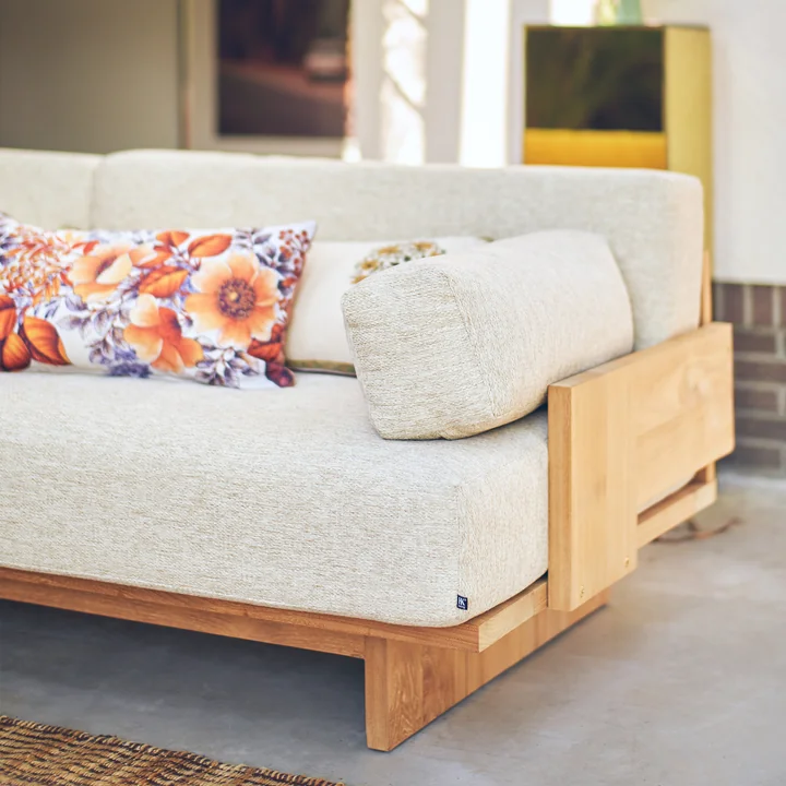 HKliving - Outdoor Teak Lounge-Sofa, natural