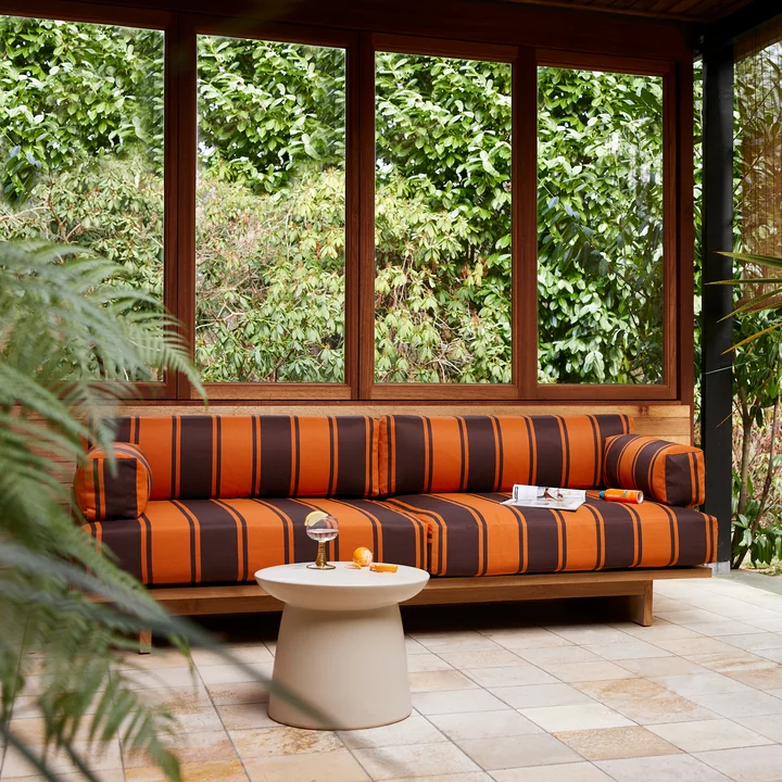 HKliving - Outdoor Teak Lounge-Sofa, retro