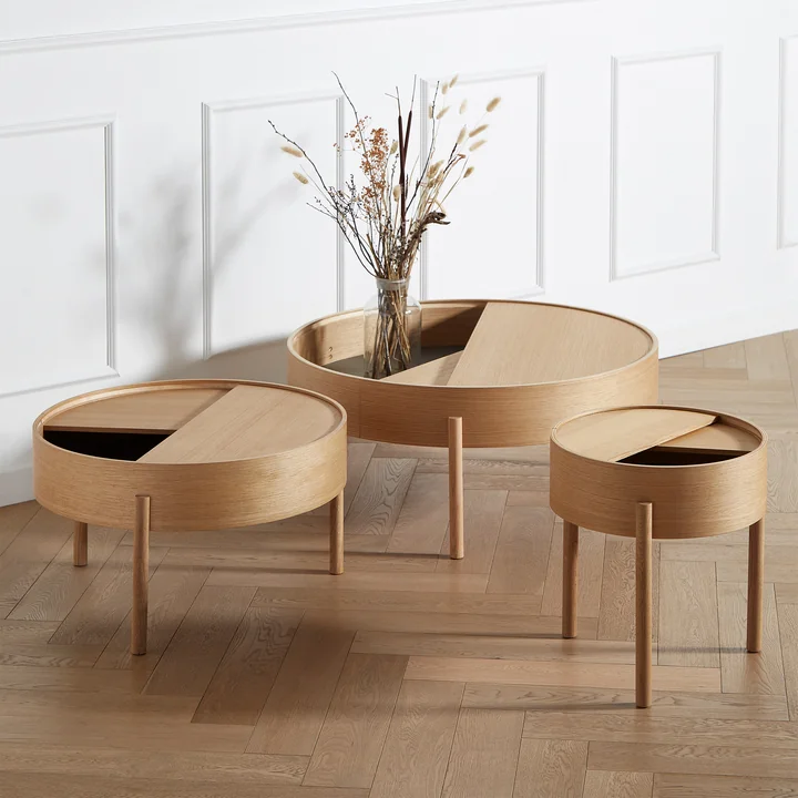 Woud - Arc Couchtische, Eiche geölt