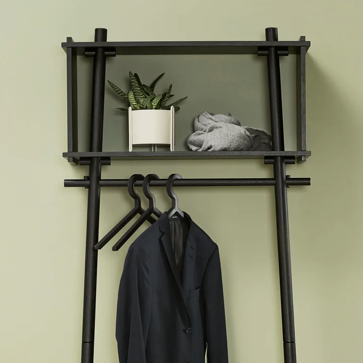 Woud - Illusion Hanger (3er-Set), schwarz