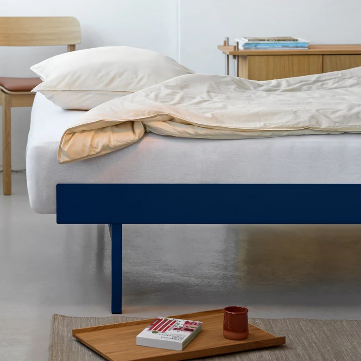 Moebe - Bett 90 x 200 cm, 39 cm / high, cobalt blue
