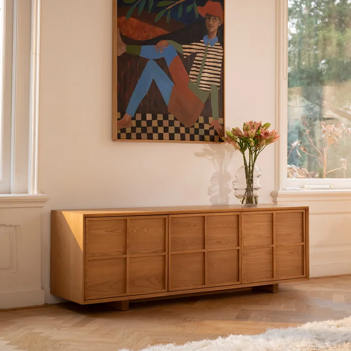 Zuiver - Sideboard Raster Low, Esche