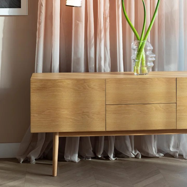 Zuiver - High On Wood Cabinet, Eiche, 2 Schubladen, 2 Türen